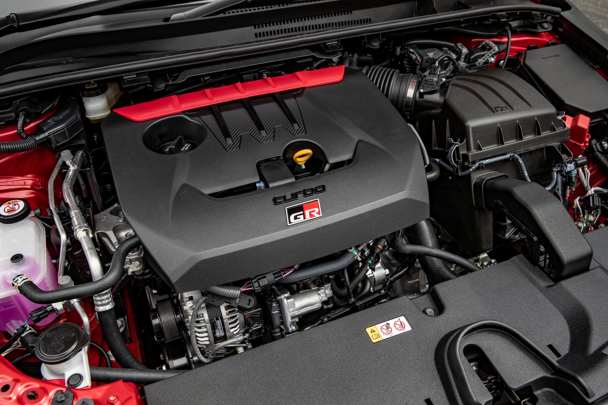 2023 Toyota GR Corolla GTS 1.6L Turbo engine (Feverish Red)
