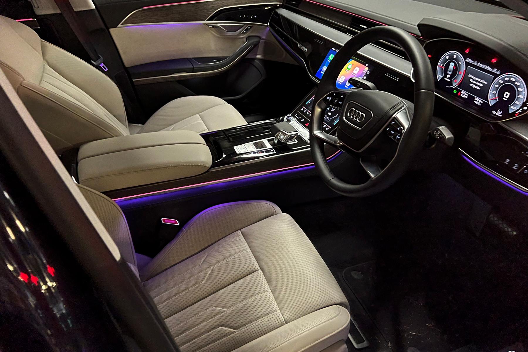 Audi A8 50 TDI Quattro 2023 front seats