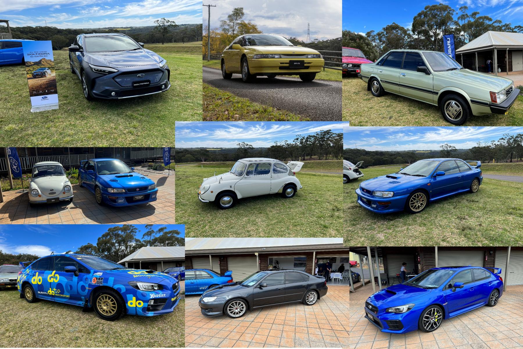 Subaru 50th anniversary drive day collage 2