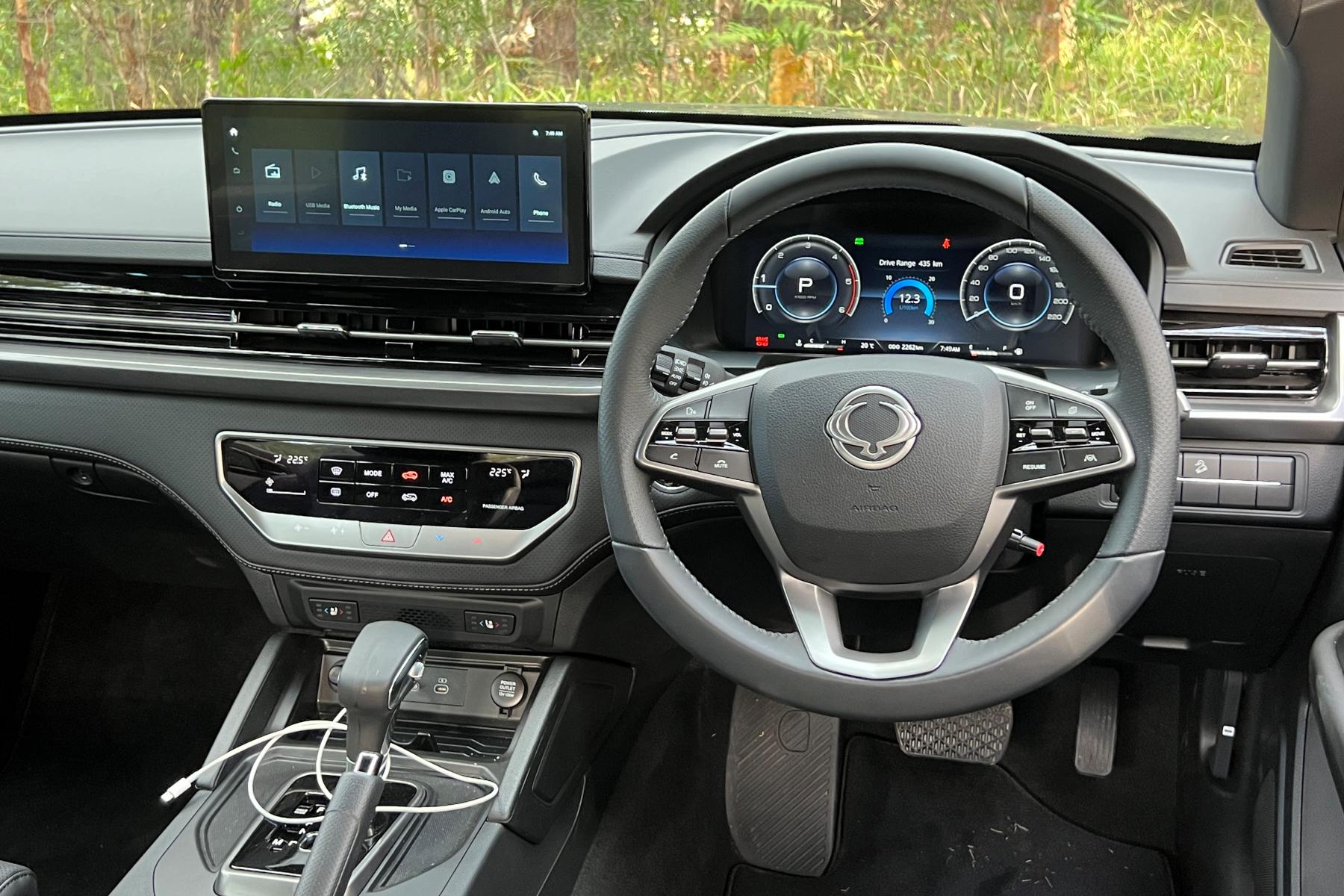 SsangYong Musso Adventure XLV Ute interior front 2