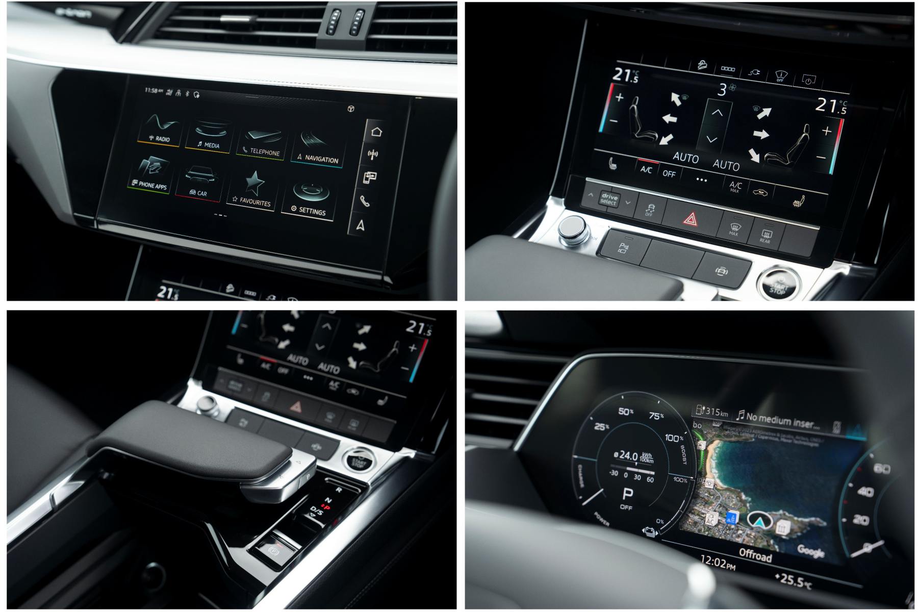 Audi Q8 55 e-tron interior compilation
