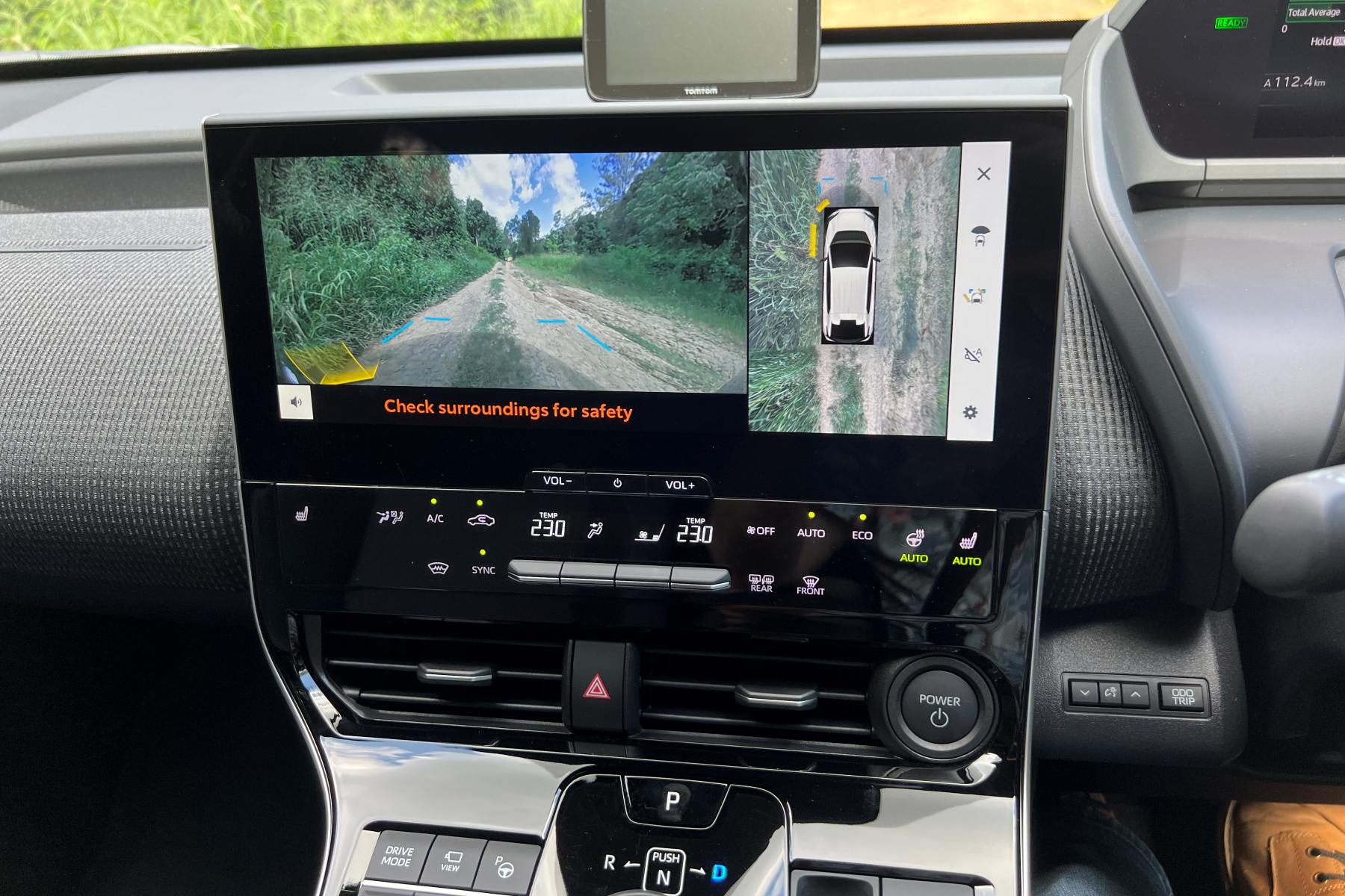 Subaru Solterra EV AWD Touring interior 360 degree camera screen 1