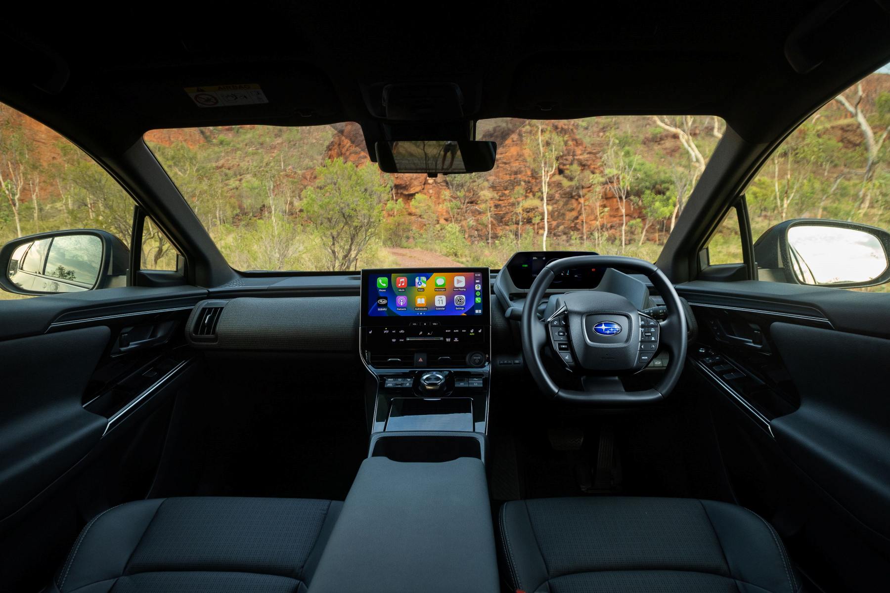Subaru Solterra EV AWD Touring interior front 1