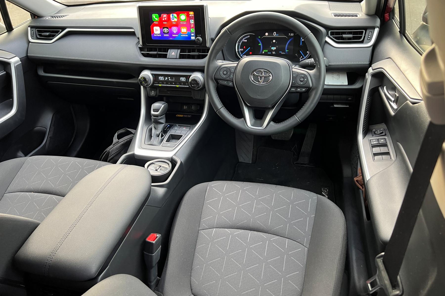 Toyota RAV4 Hybrid GXL front wheel drive interior front 1
