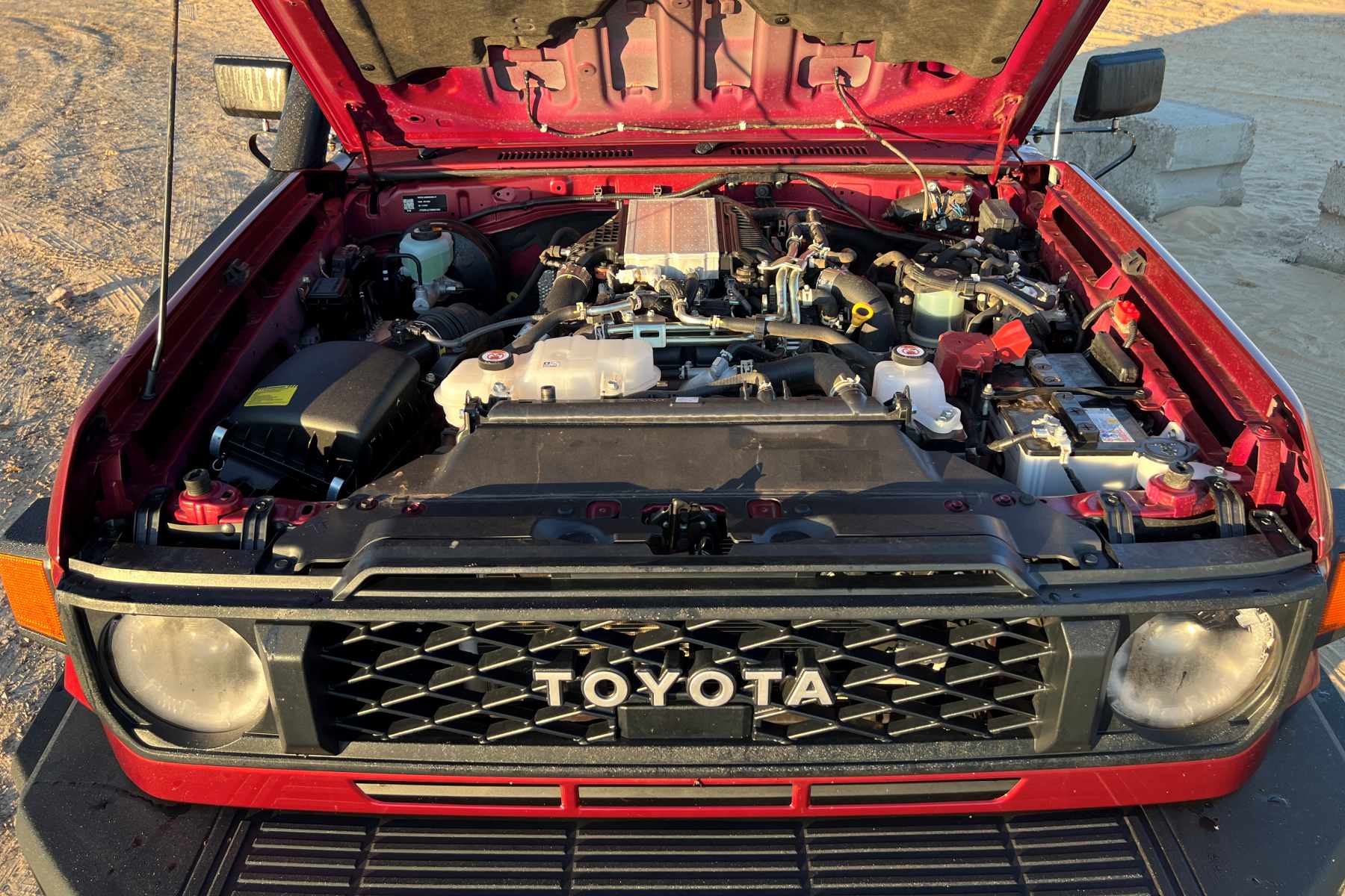 2024 Toyota LC79 GXL Dual Cab Ute engine