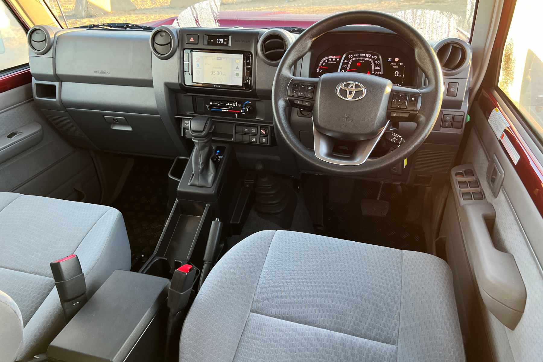2024 Toyota LC79 GXL Dual Cab Ute interior front 1