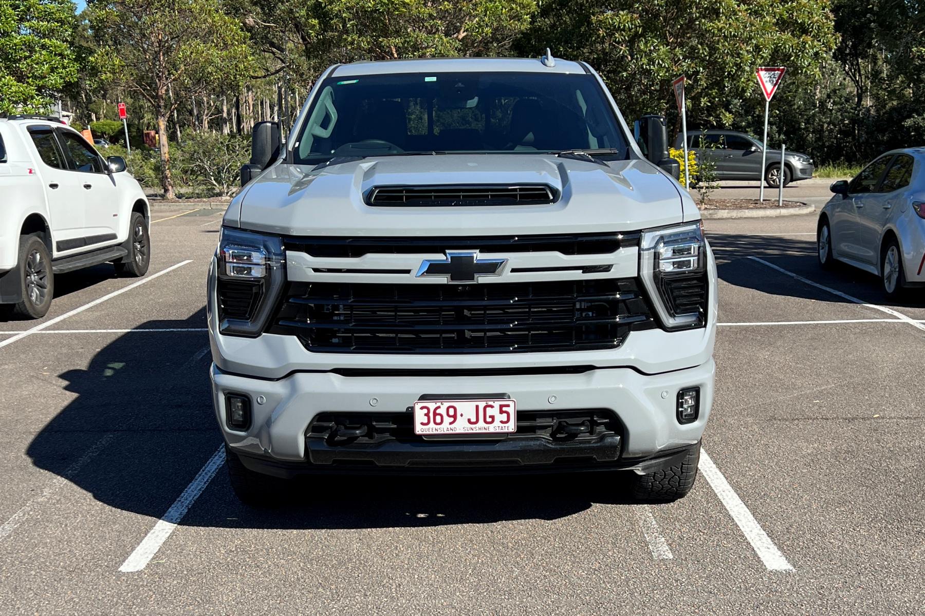 Chevrolet Silverado HD LTZ front in parking space