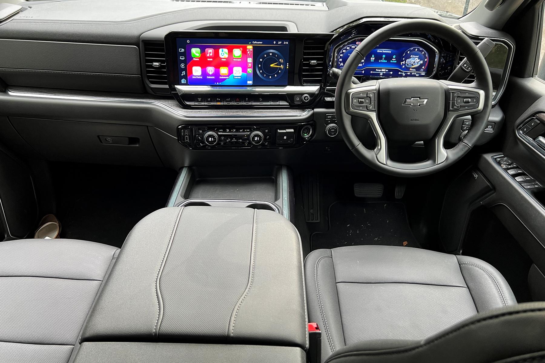 Chevrolet Silverado HD LTZ front interior 1