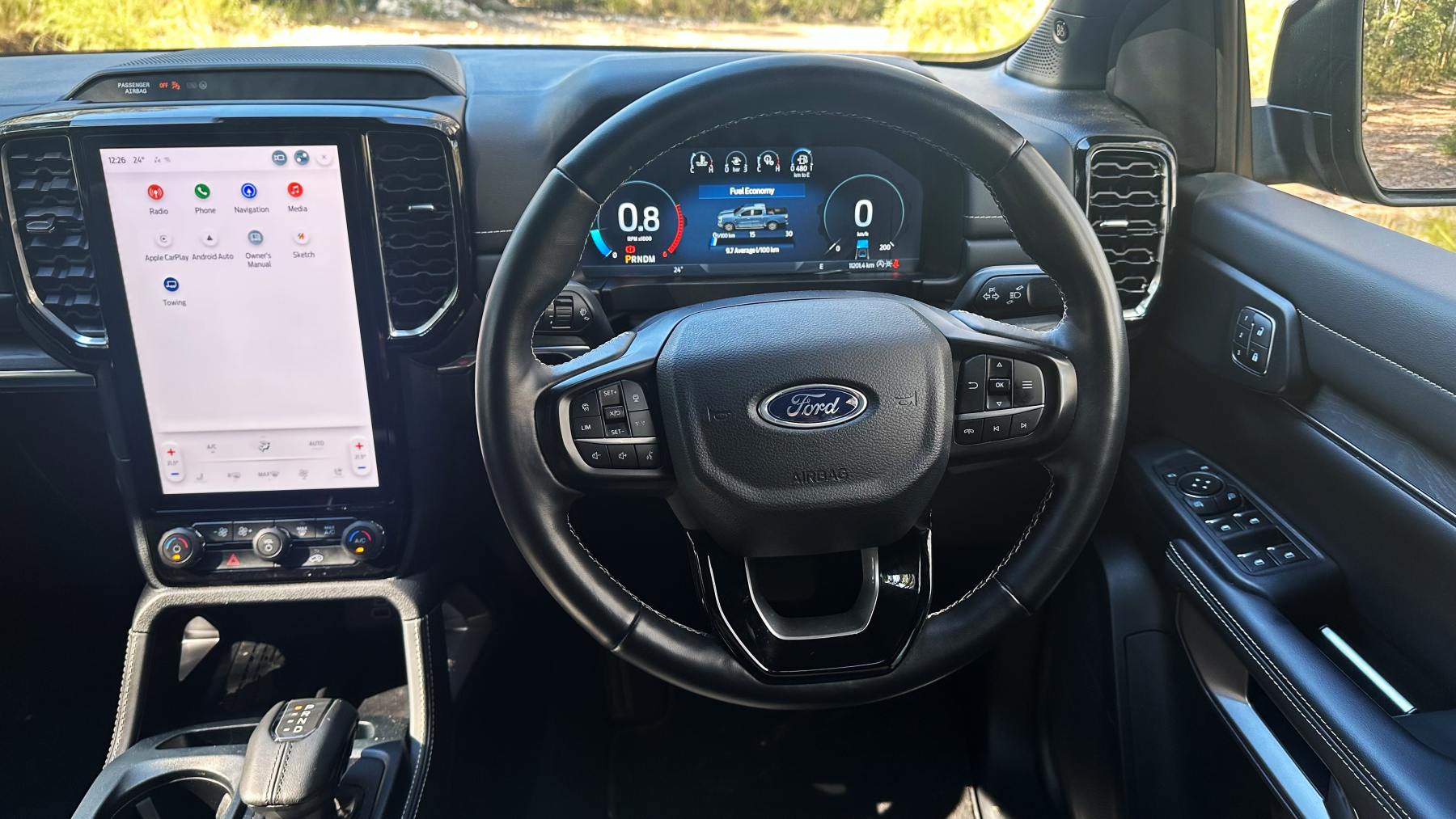 2024 Ford Ranger Platinum 4WD Ute front interior 2