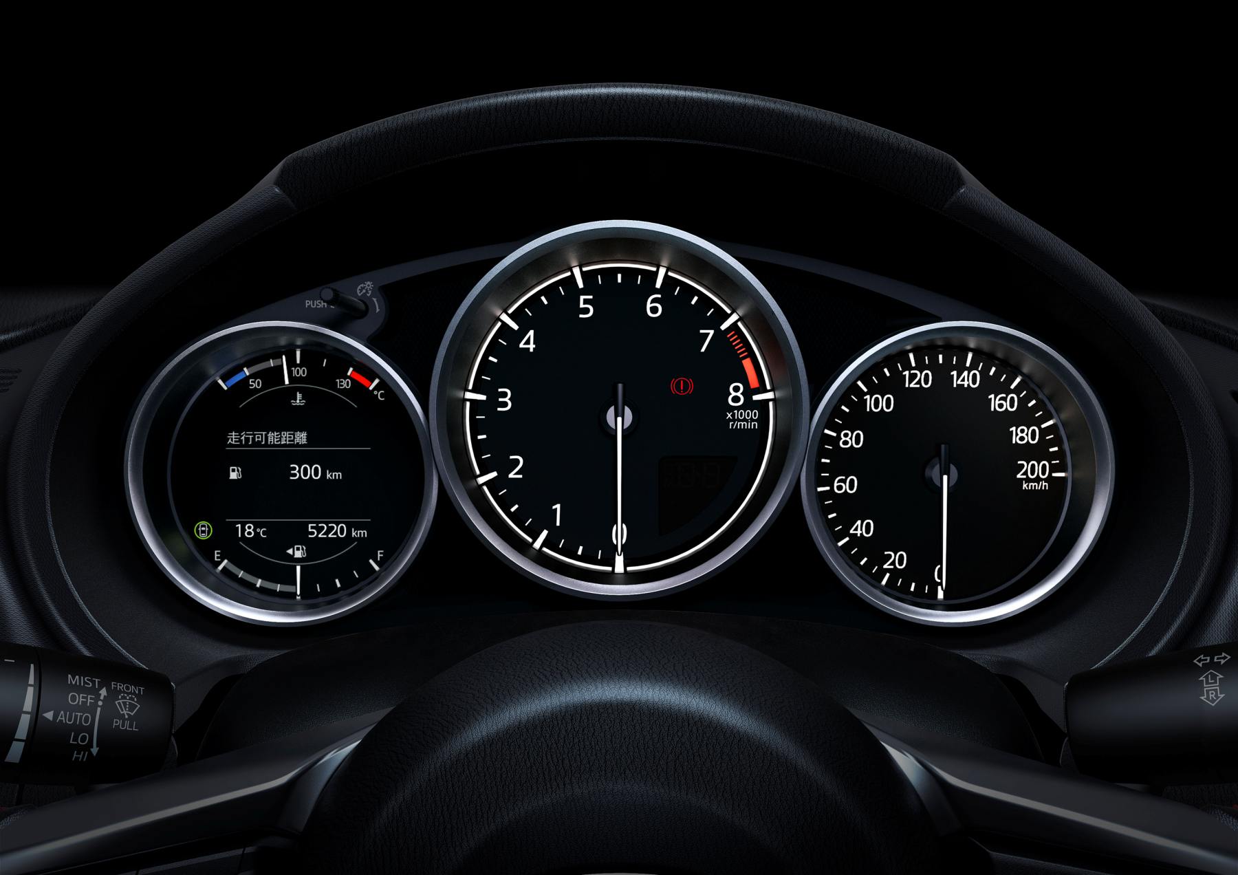 2024 Mazda MX-5 GT drivers instruments overseas model shown