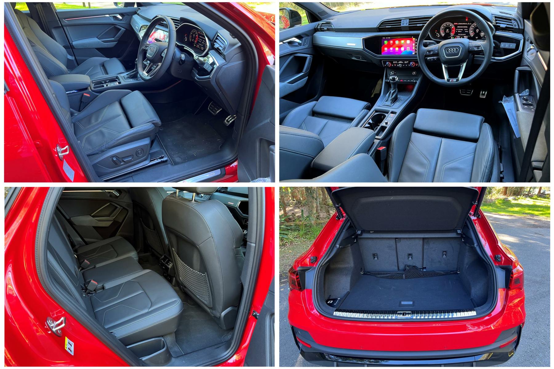 Audi Q3 40 TFSI Sportback quattro interior collage