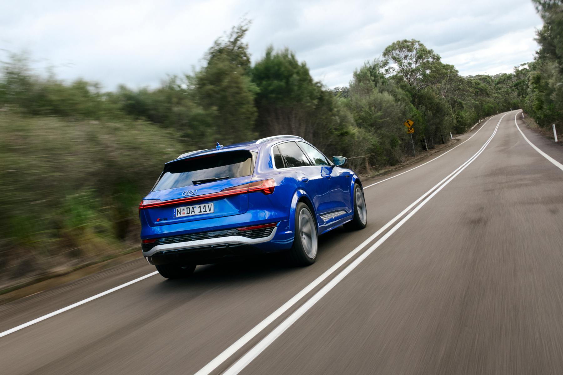 Audi SQ8 e-tron rear driving