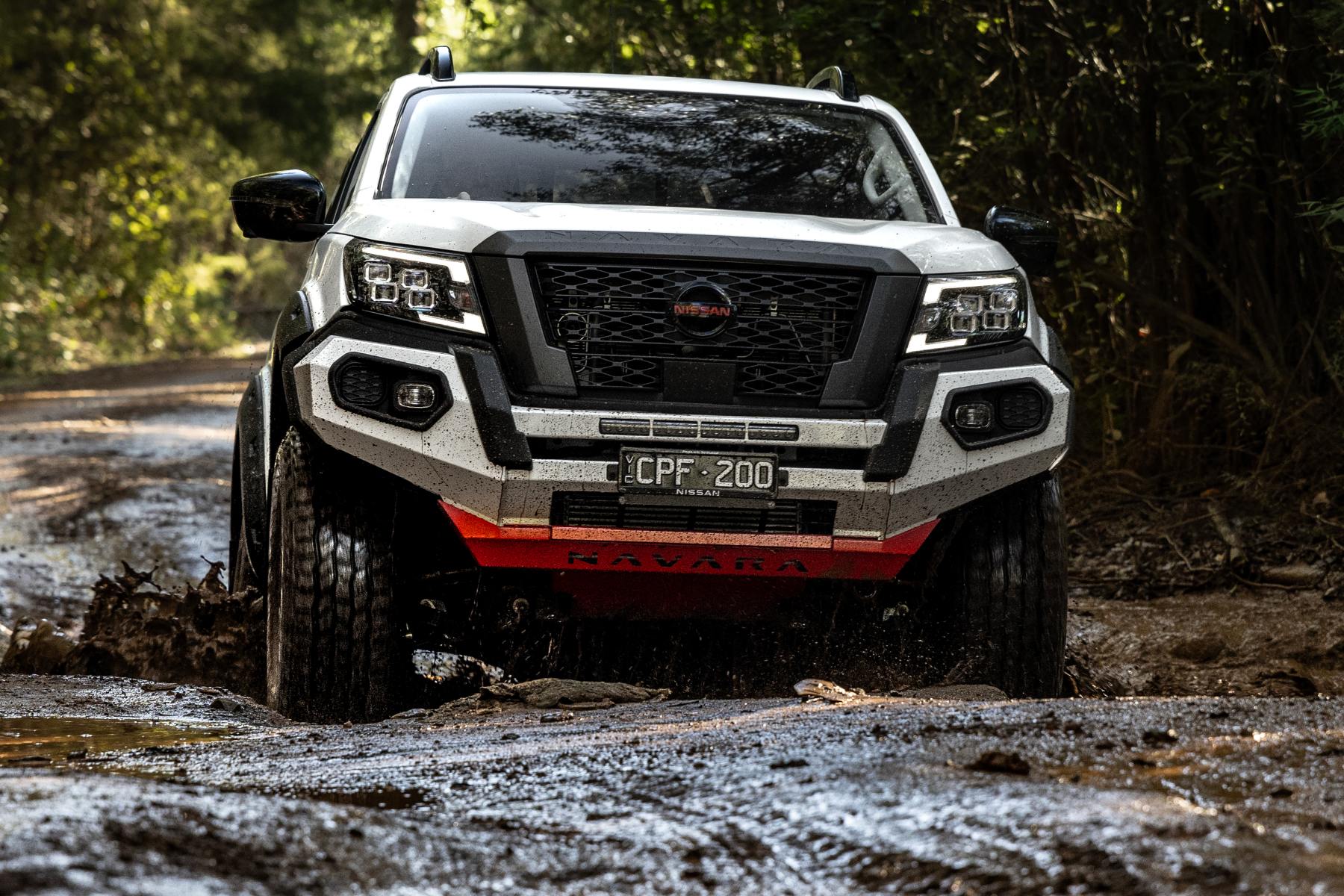 2024 Nissan Navara PRO-4X Warrior front grill and suspension 1