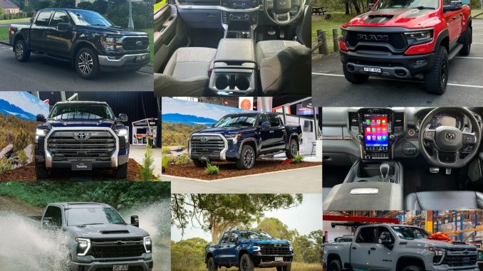 American Pickup Trucks 4 Pic collage