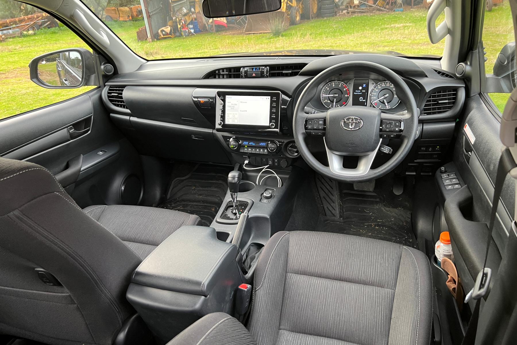 Toyota HiLux SR 48V Dual Cab 4WD Ute interior front 1