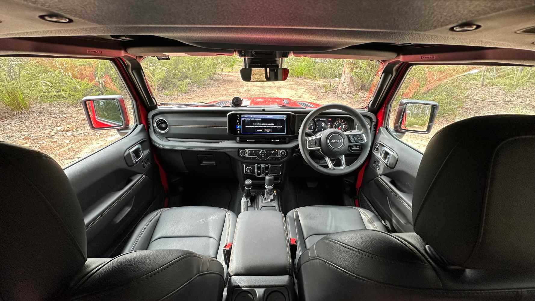 2025 Jeep Wrangler Overland front interior 1