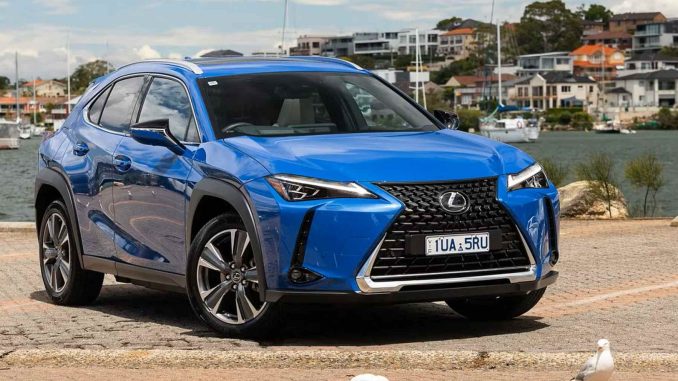 Lexus UX 300-e sports luxury front