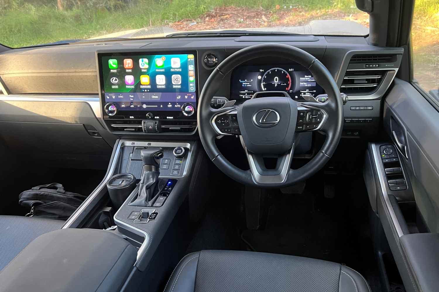 2025 Lexus GX 550 Overtrail front interior 1