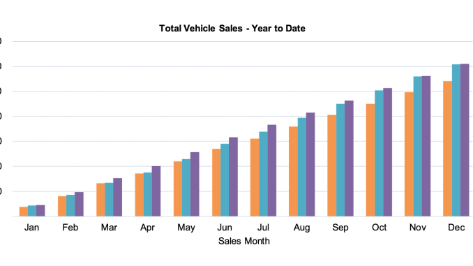 Total car sales YTD December 2024