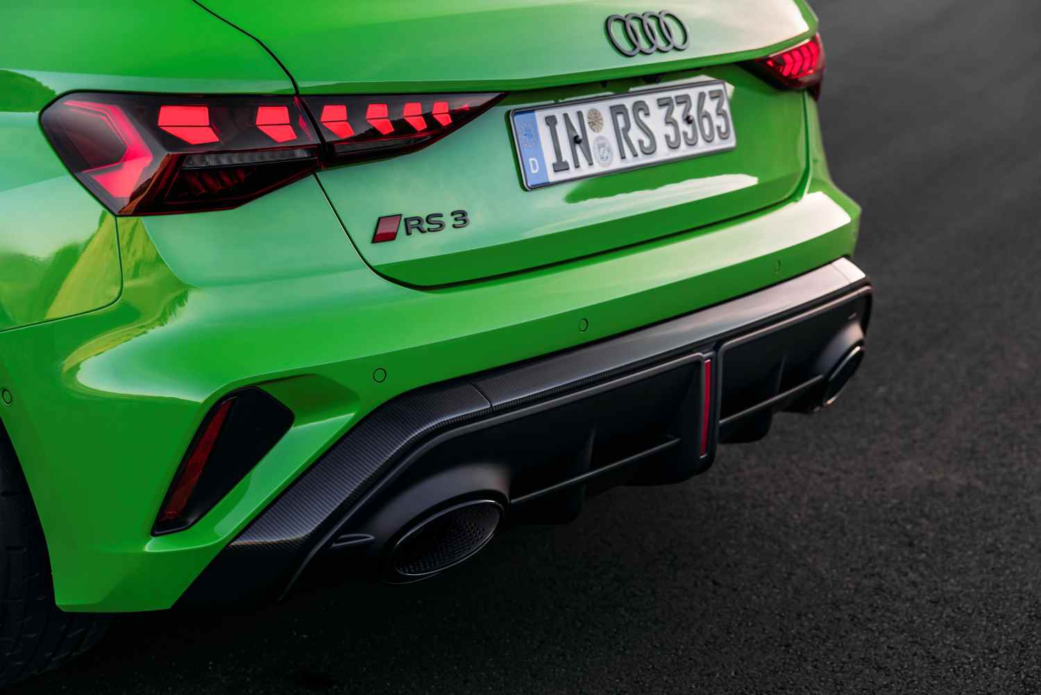Audi RS3 Sedan and Sportback rear exhaust 2