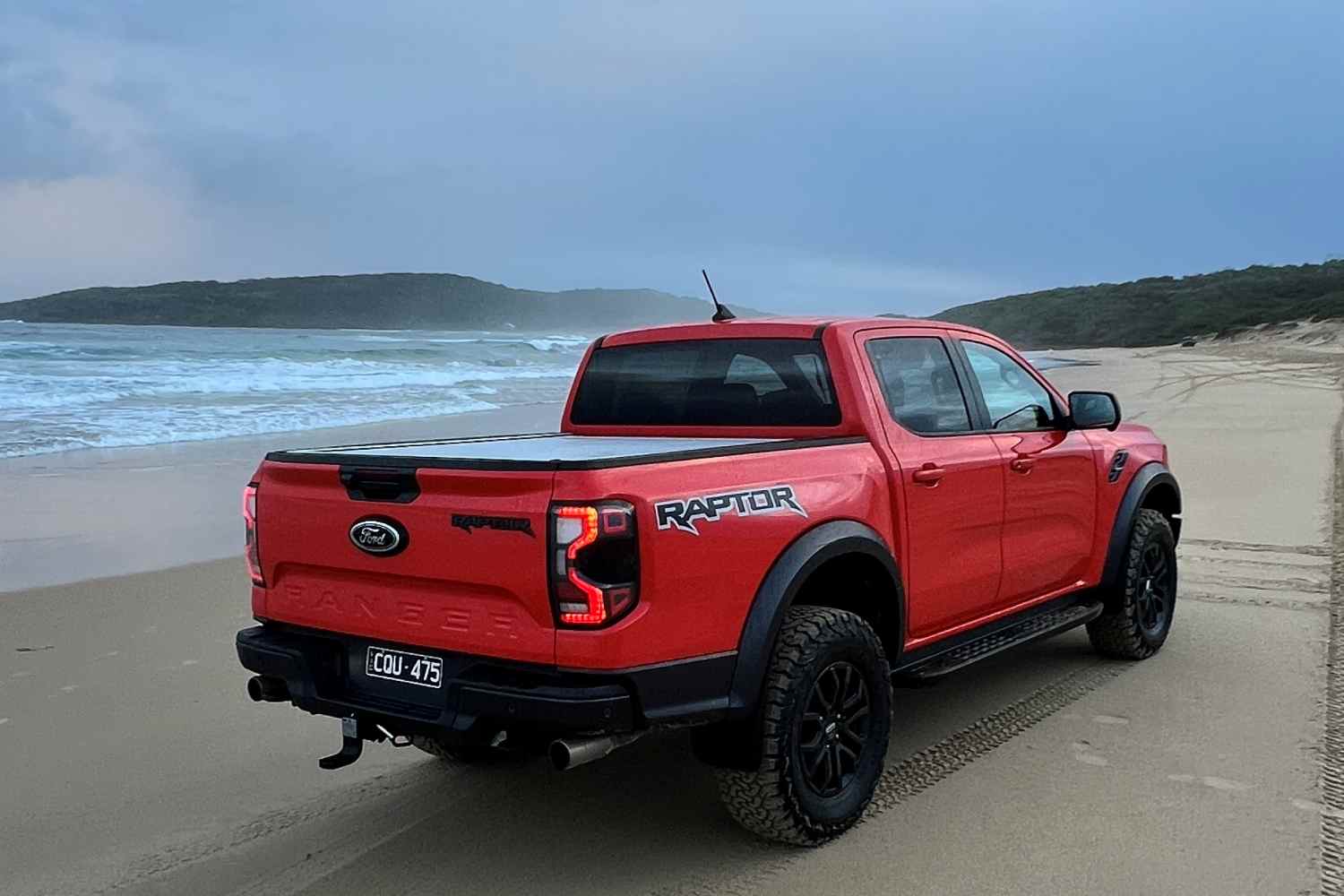 Ford Ranger Raptor rear quarter 1