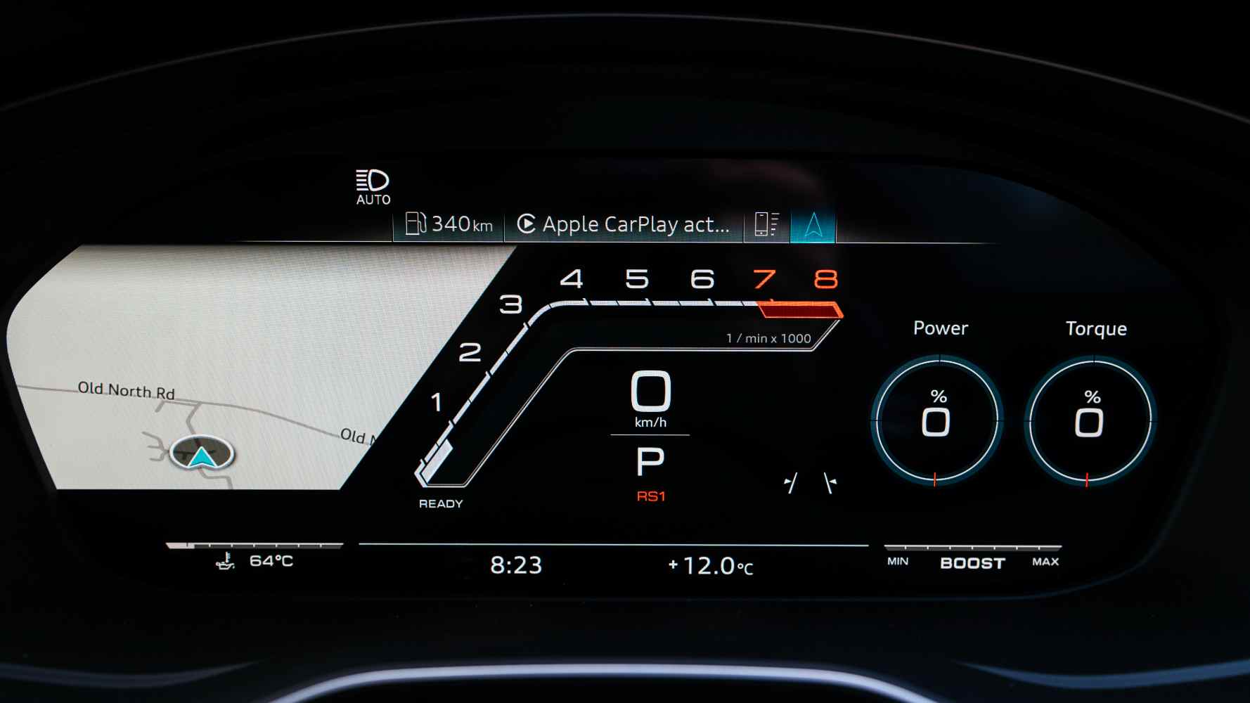Audi RS 4 Avant TFSI quattro Competition RS dash 1
