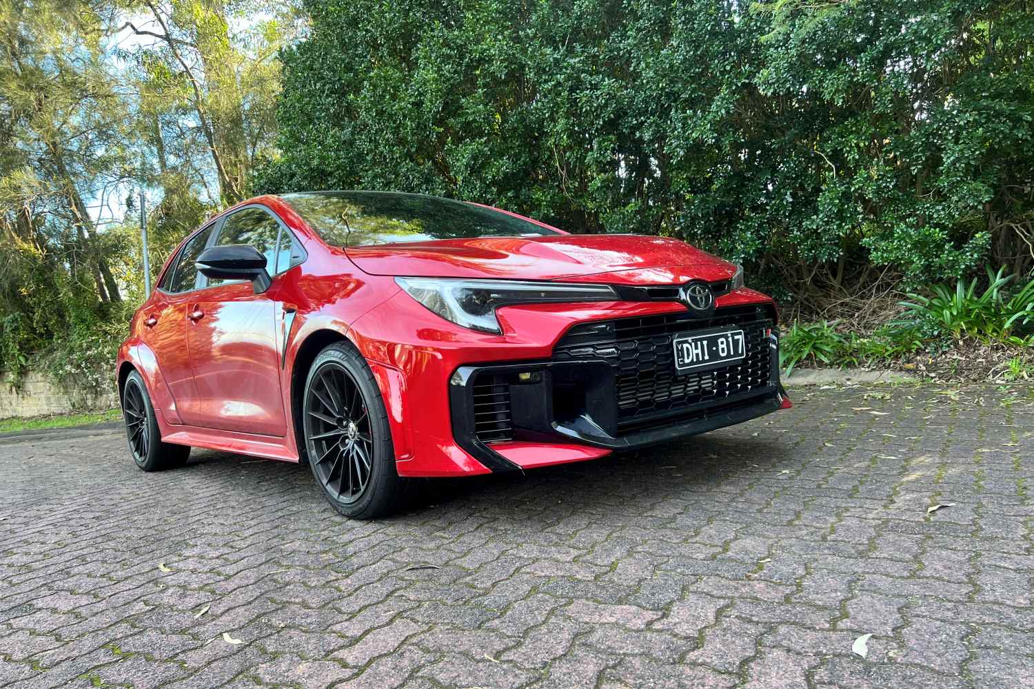 Toyota GR Corolla GTS front quarter 1