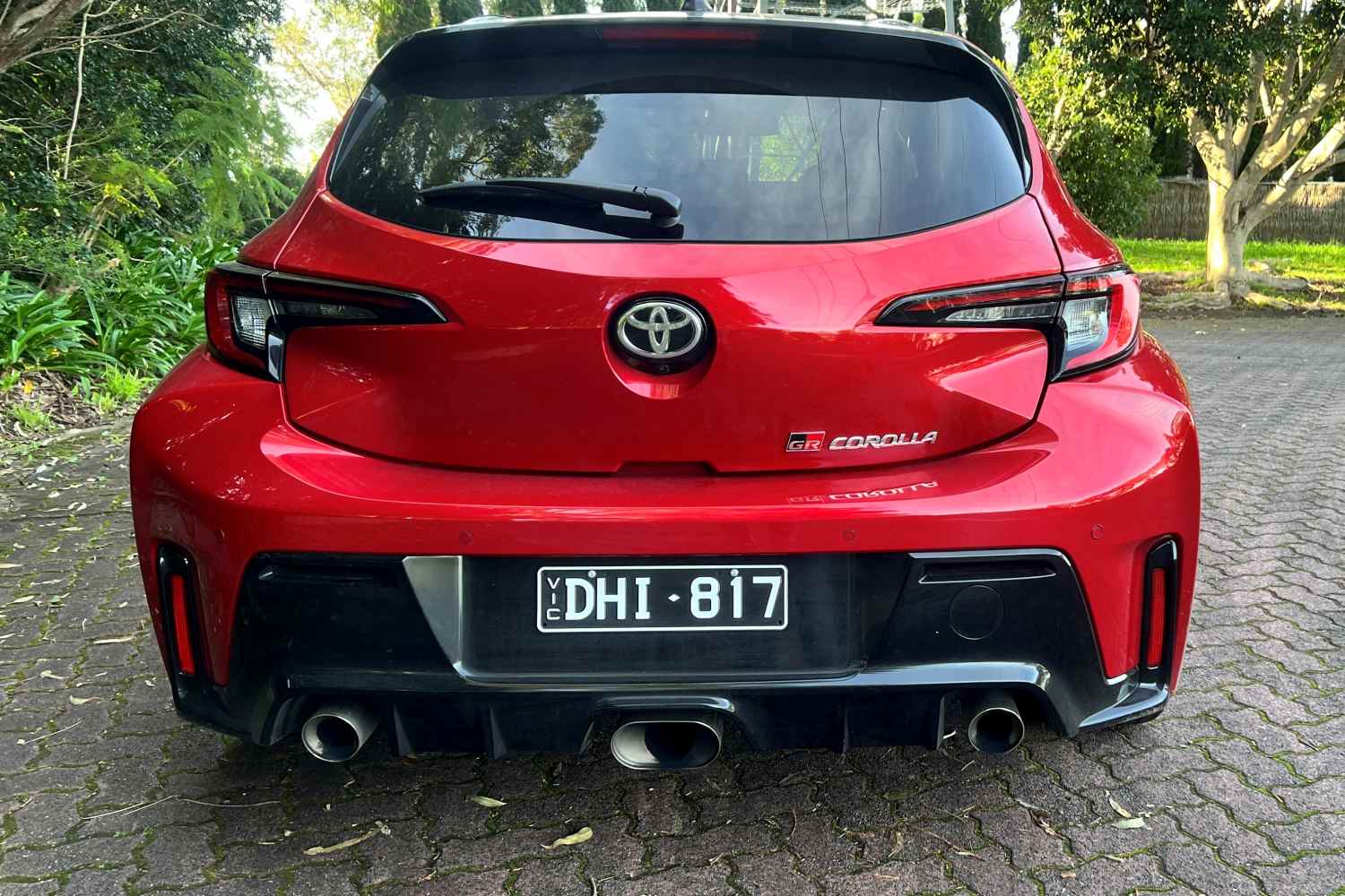 Toyota GR Corolla GTS rear and exhaust 1