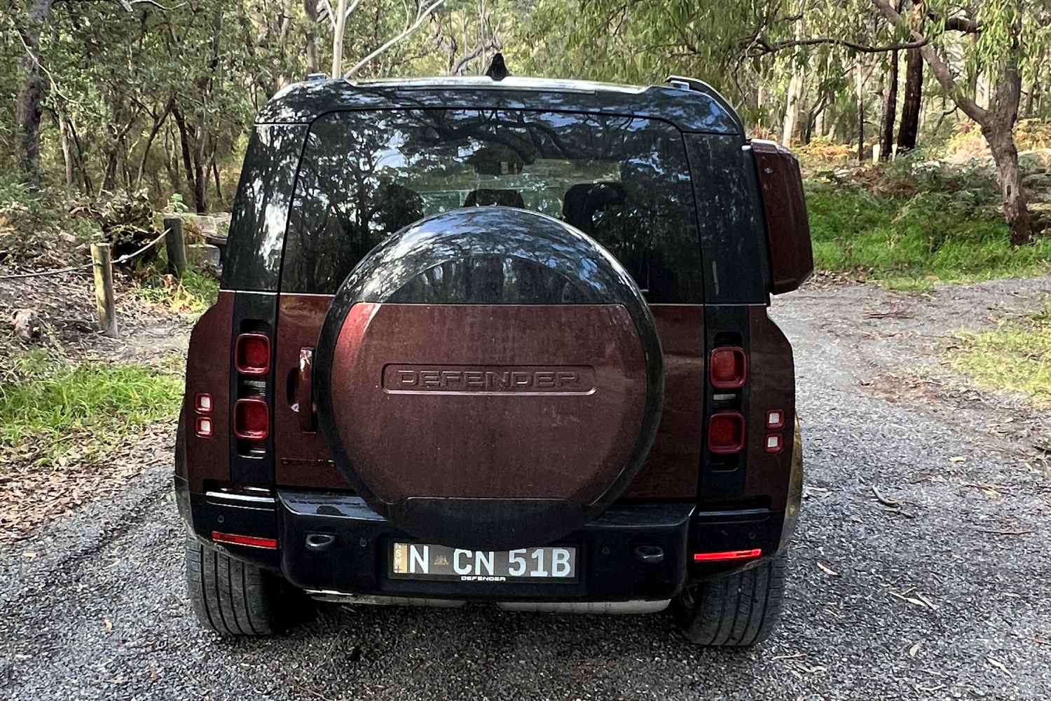 Land Rover Defender 110 Sedona rear exterior 1