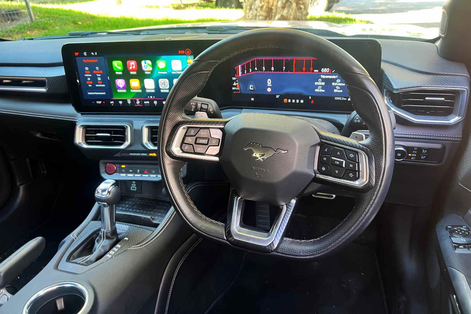 2025 Ford Mustang GT V8 front dash 1
