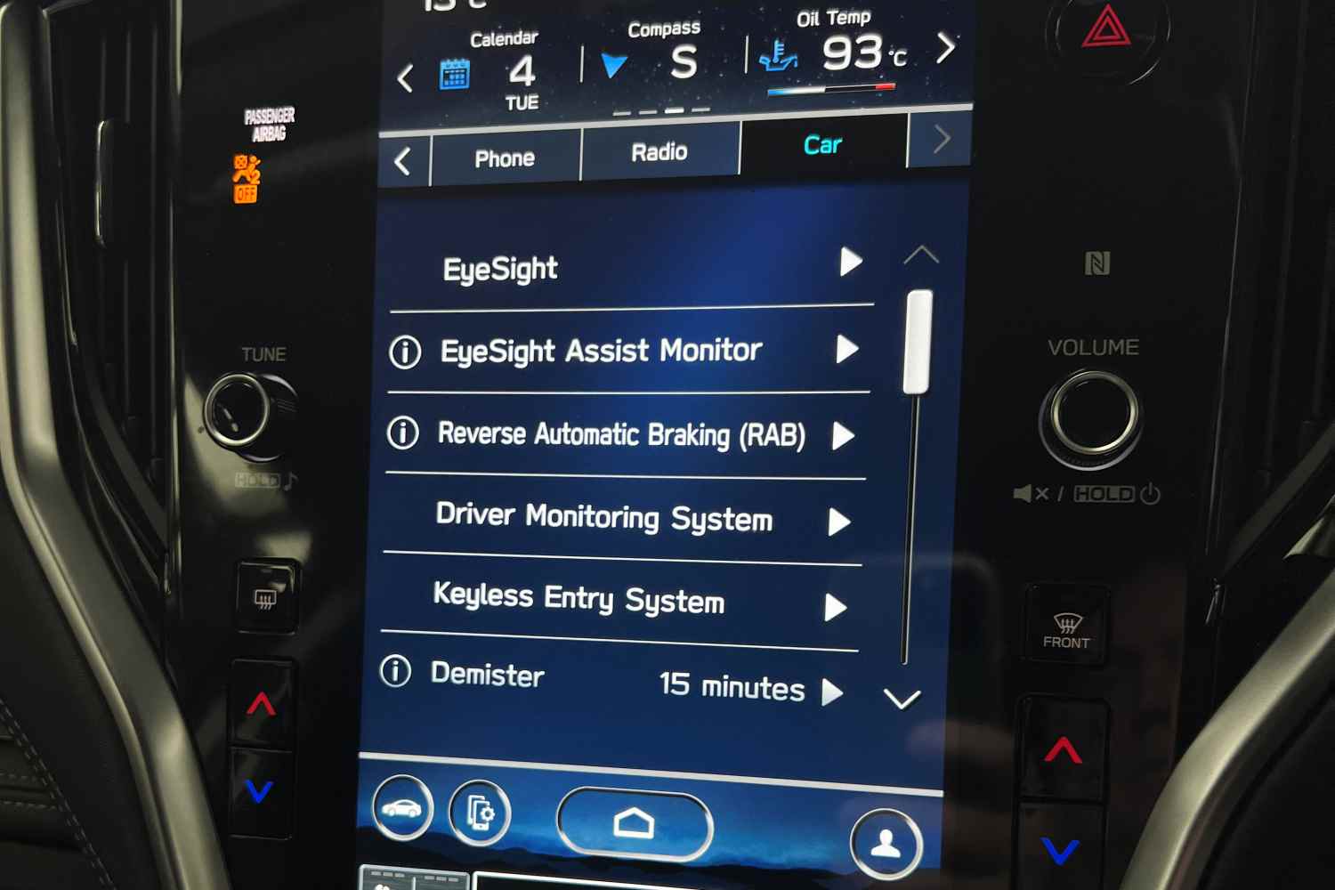 Subaru Outback safety features 2