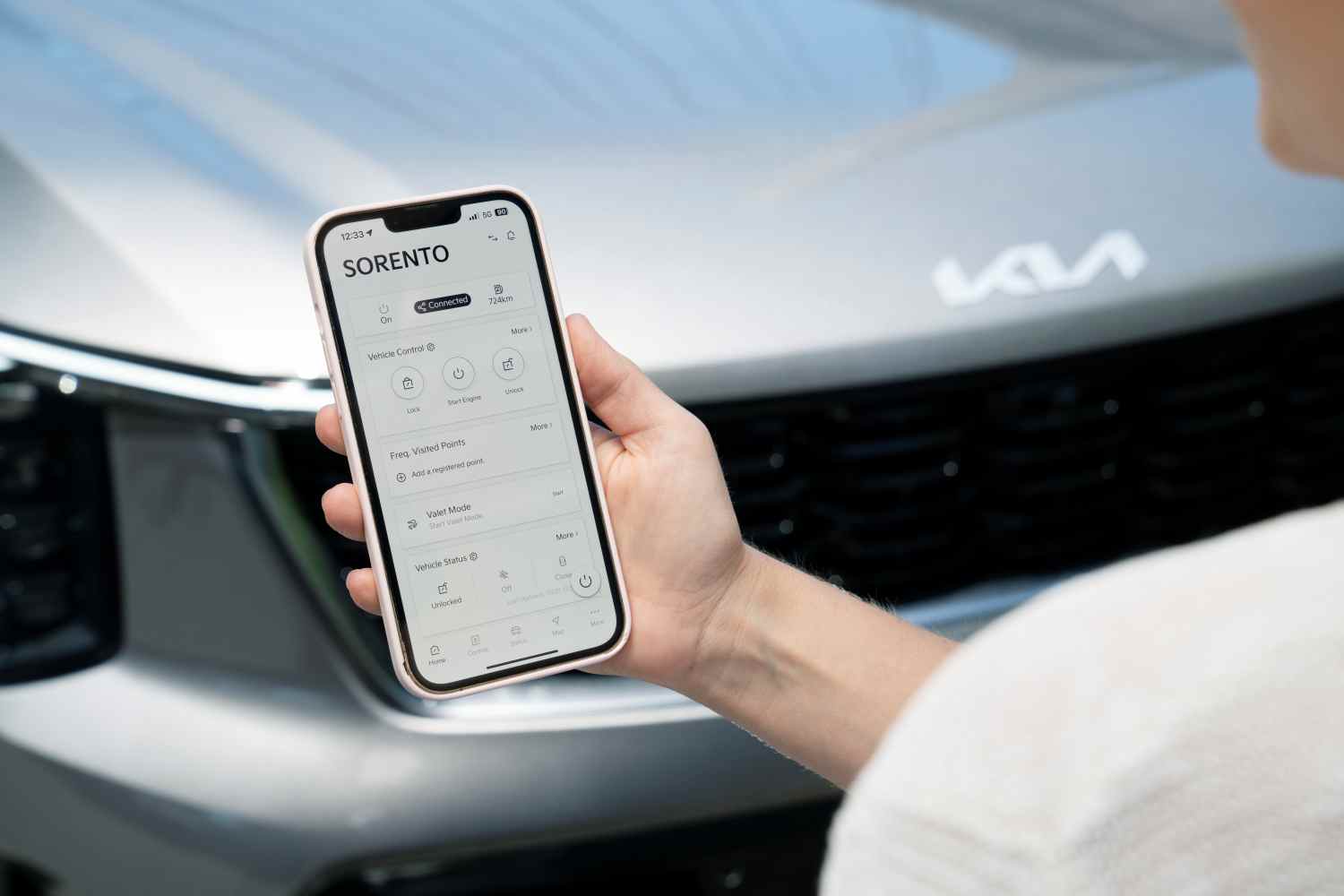 2026 Kia Sorento GT Line PHEV app