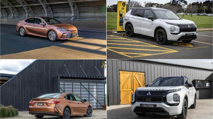 Toyota Camry HEV vs Mitsubishi Outlander PHEV 1
