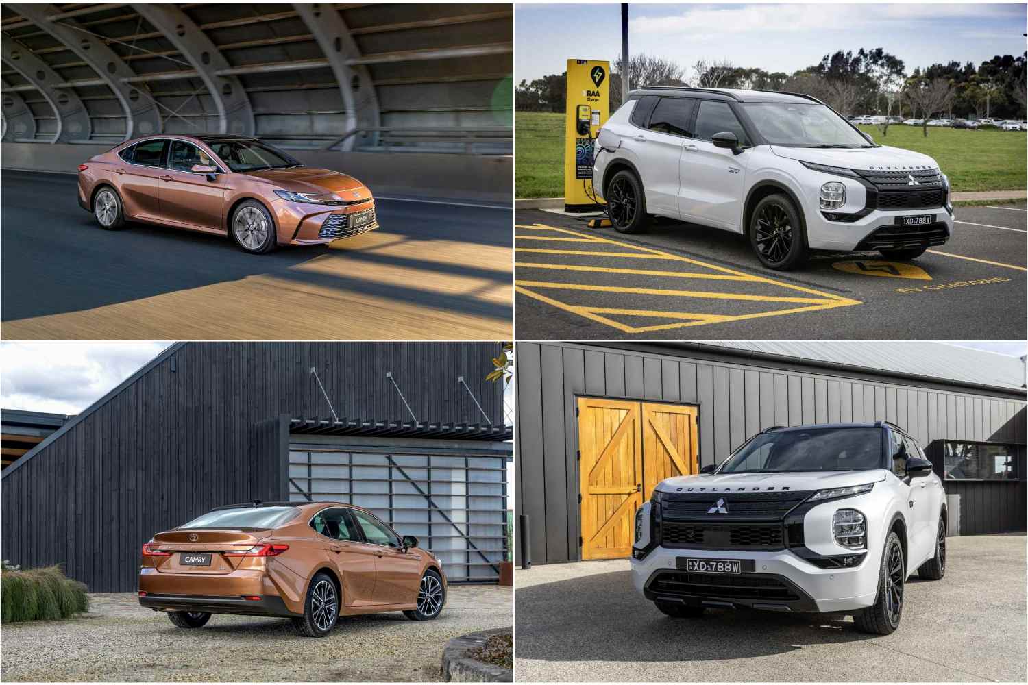 Toyota Camry HEV vs Mitsubishi Outlander PHEV 1