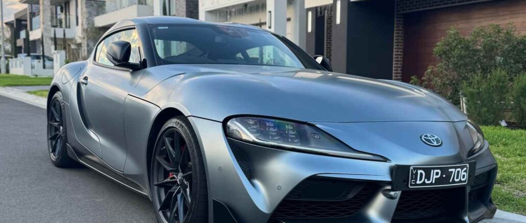 Toyota Supra GR GTS front quarter 1