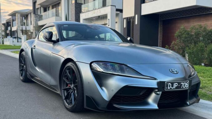 Toyota Supra GR GTS front quarter 1