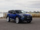 2026 Nissan MY26 X-TRAIL Ti-L - Blue Exterior - Front 3-4 (grass)