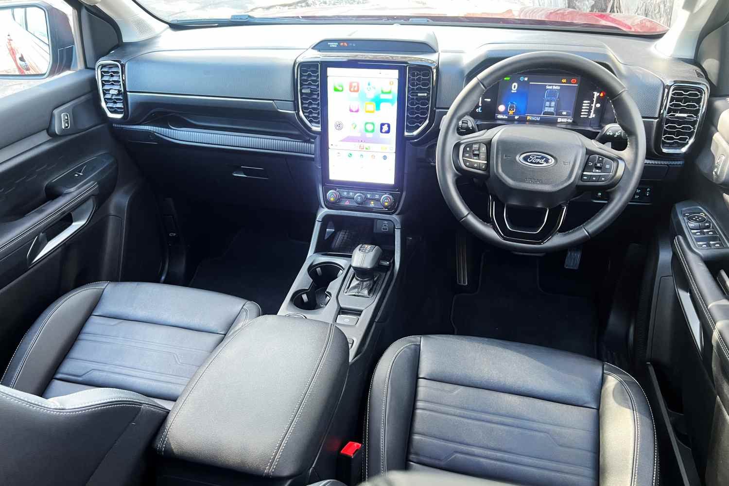 Ford Ranger Sport PHEV front interior 1