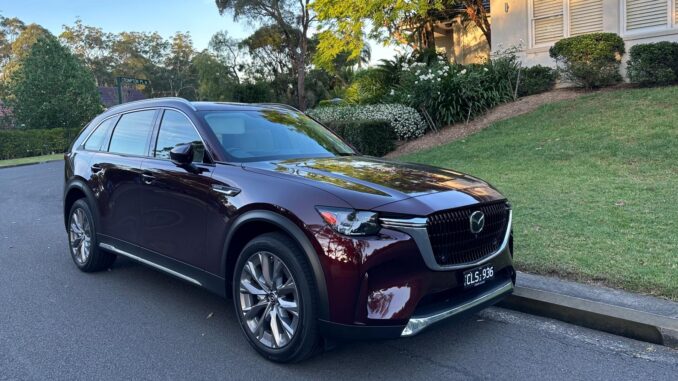 Mazda CX-90 GT front quarter 1