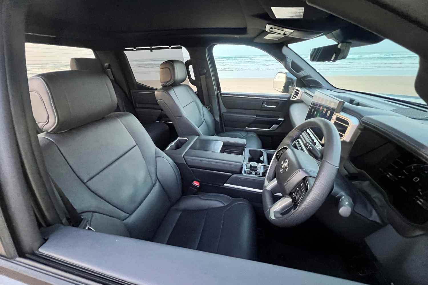 2026 Toyota Tundra Platinum front interior 2