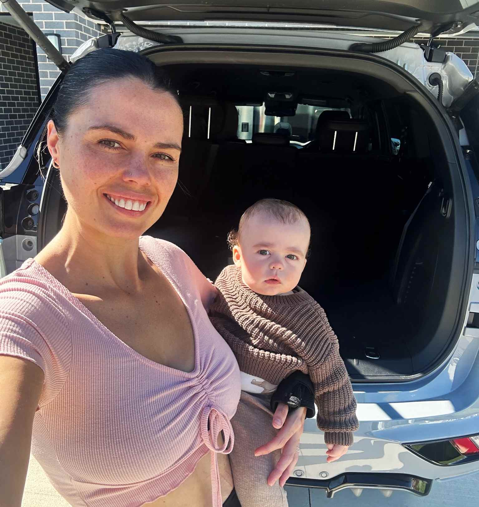 Isuzu MU-X mum and bub