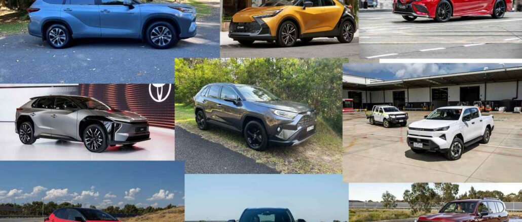 Toyota EV and Hybrid models