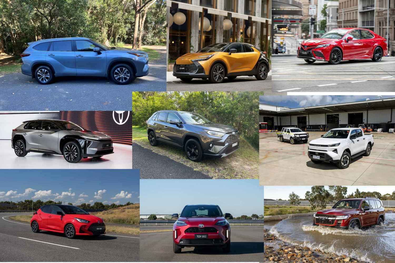 Toyota EV and Hybrid models