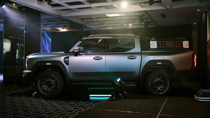 2026 Chery Stockman PHEV Ute profile 1