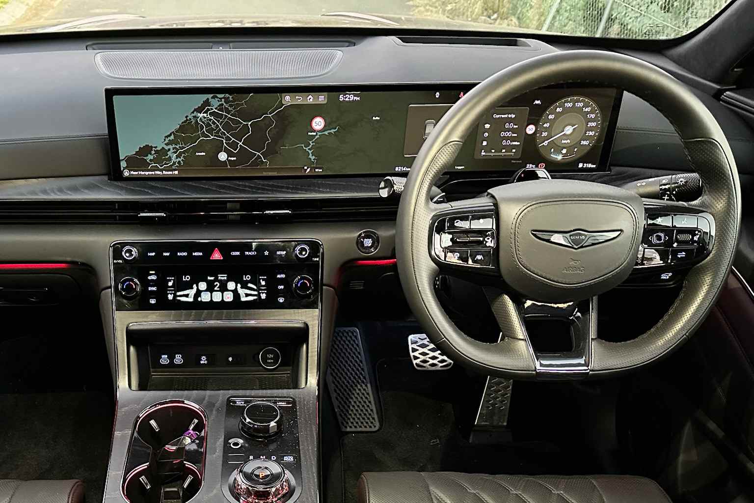 2026 Genesis GV80 Coupe Black central screen 2