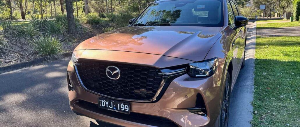 2026 Mazda CX-80 SP front quarter and grill 2