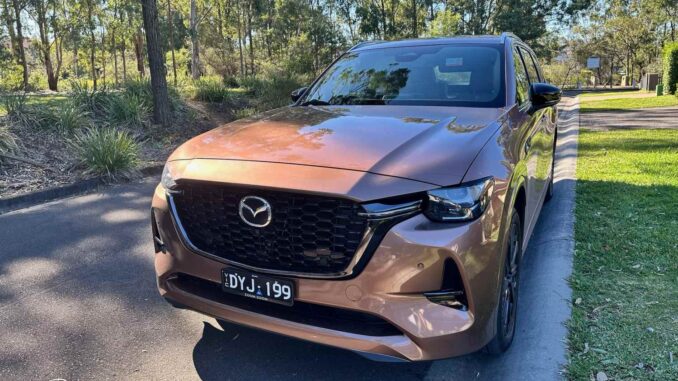 2026 Mazda CX-80 SP front quarter and grill 2