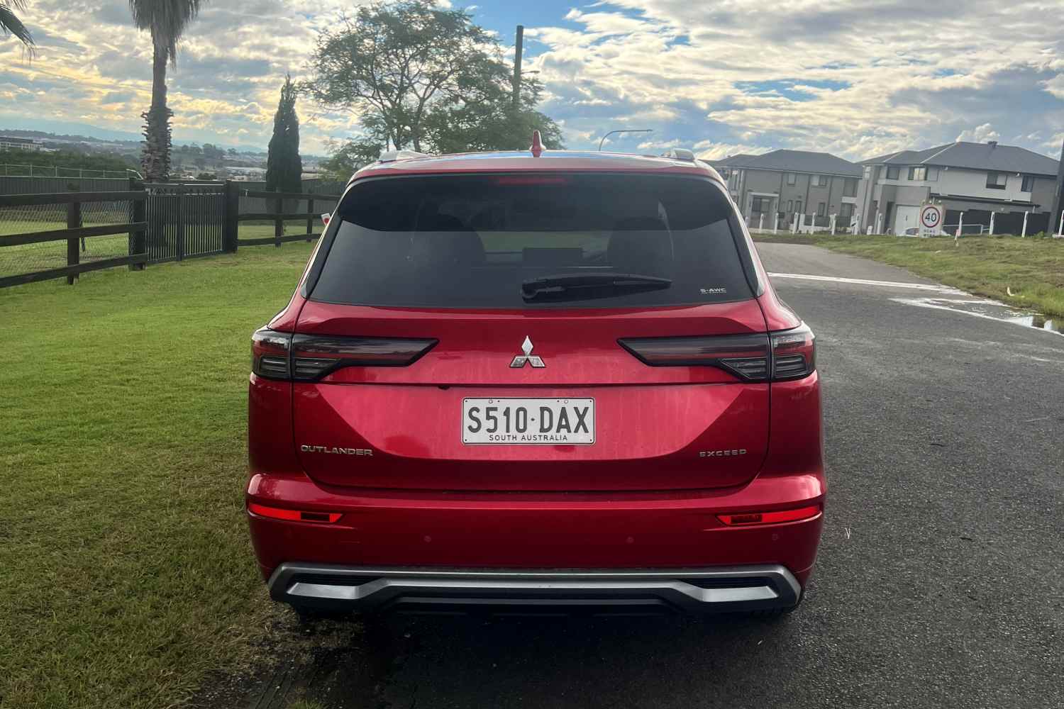 2026 Mitsubishi Outlander Exceed five seat SUV rear 1