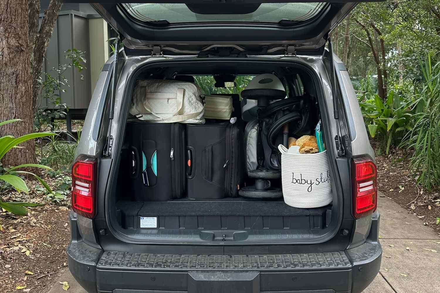 2026 Toyota LC Prado GX boot space filled with luggage 1
