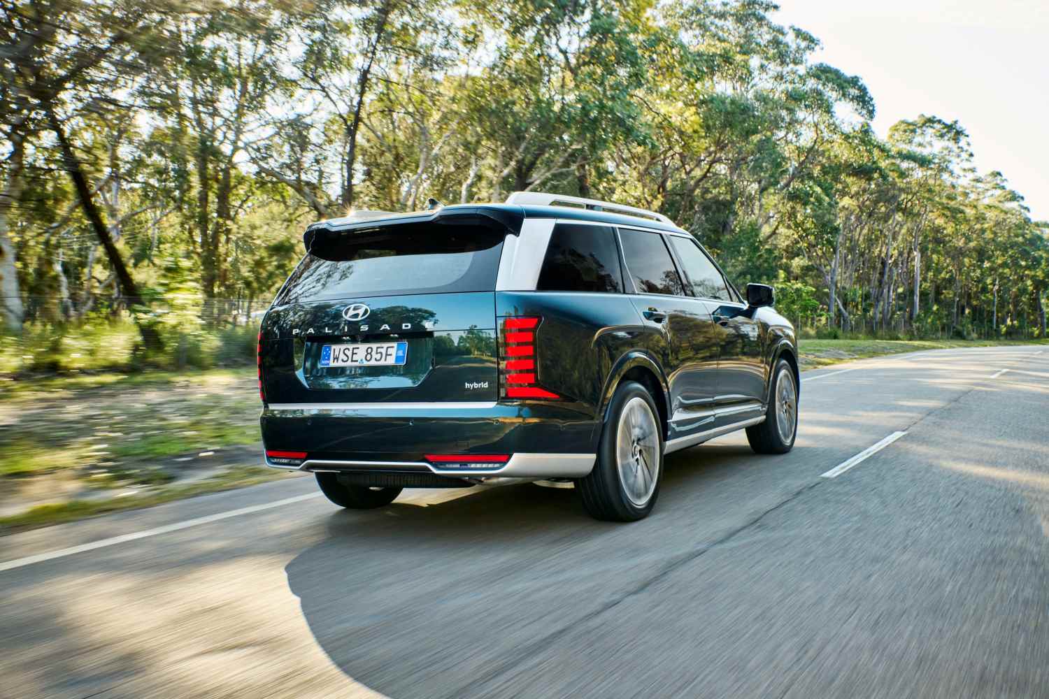 Hyundai Palisade Caligraphy rear quarter 1